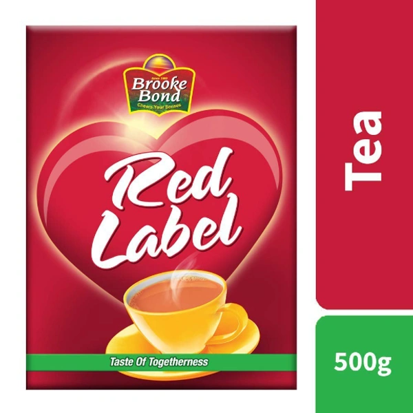 Brooke Bond Red Label Tea Leaf Carton, 500 gm - 500 gm